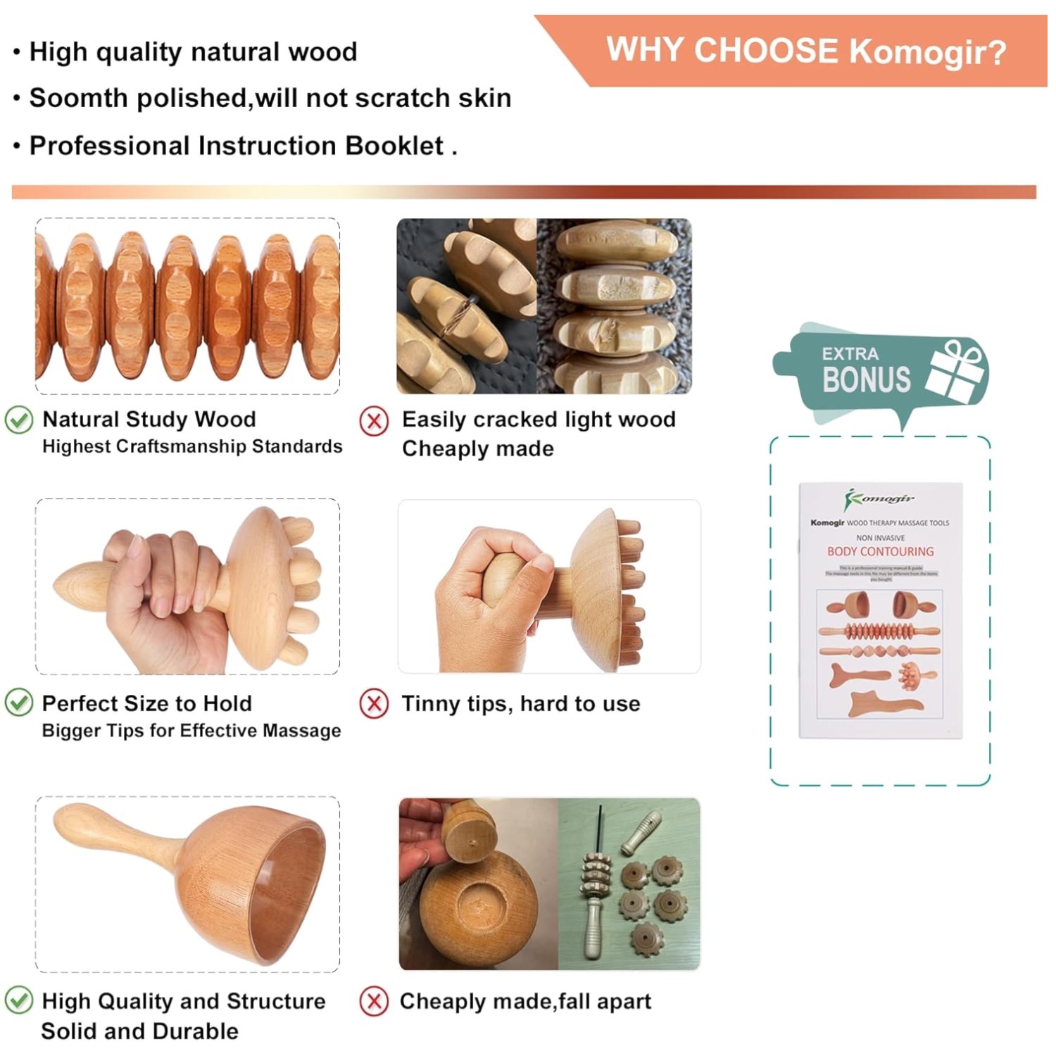 5-in-1 Wood Therapy Massage Kit