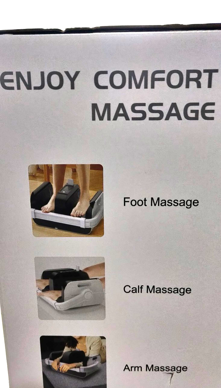 Large Foot Massager / Arm Massager Heating Wireless remote Tilts Portable