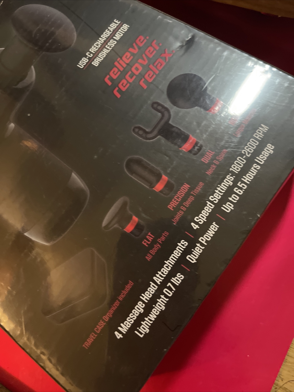 FitRx Max Mini Masasager Portable USB-C Rechargeable