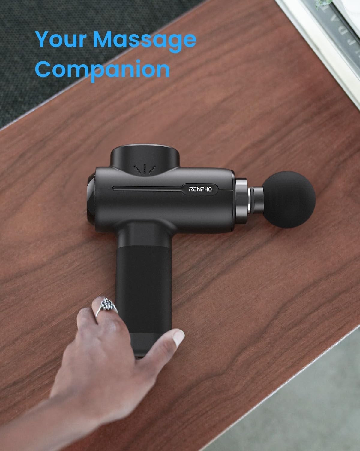 Active Percussion Massage Gun with 5 Speeds for Muscle Recovery and Relaxation