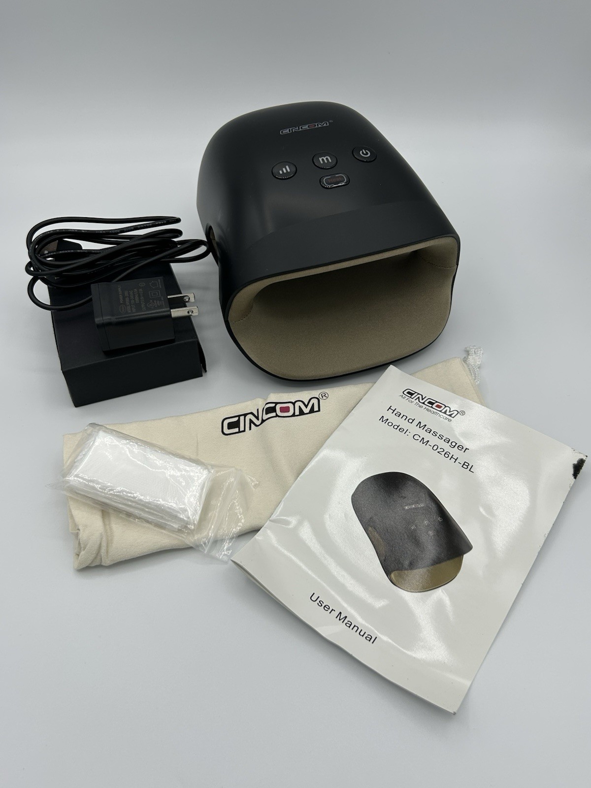 Massager for Hands and Wrists & Heat Cordless w/CM-026H-BL Includes Charger.