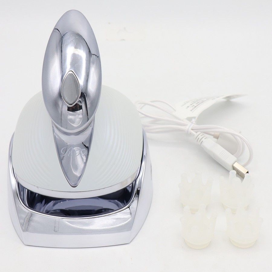 ReFa Beauty Head Spa RE-AP-02A White Silver Scalp Massage Device Tested Used k66