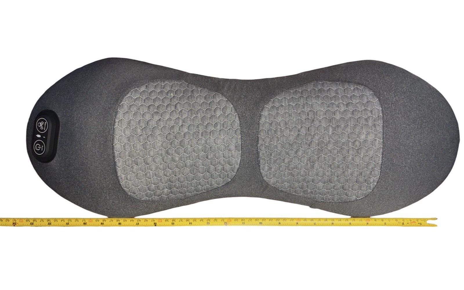 3-in-1 Lumbar Support Pillow with Heat, Vibration & Stretching & Blackout Mask