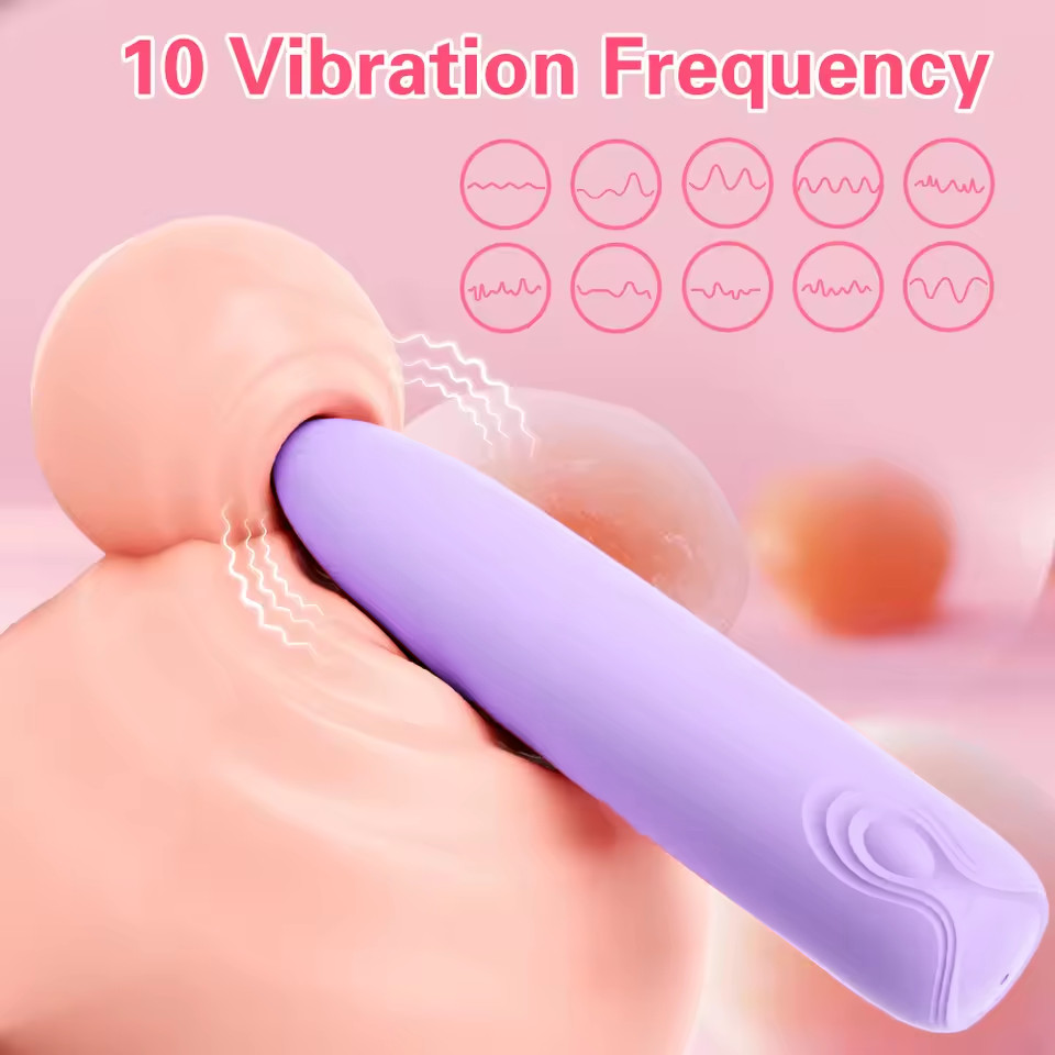 Small Bullet Vibrator for Women: Waterproof Mini Clit Vibrator with 10 Modes, G