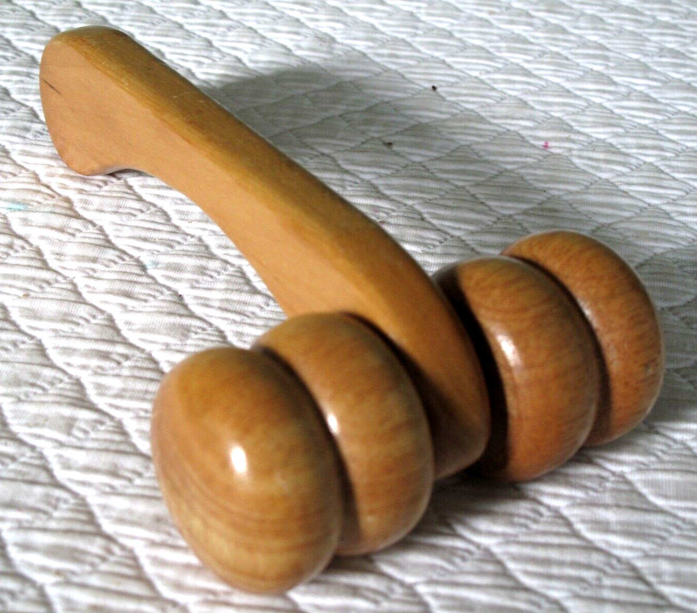 5 Piece Self Massage Wooden Tool Set Roller Reflexology Hand Feet Neck Back Yes!