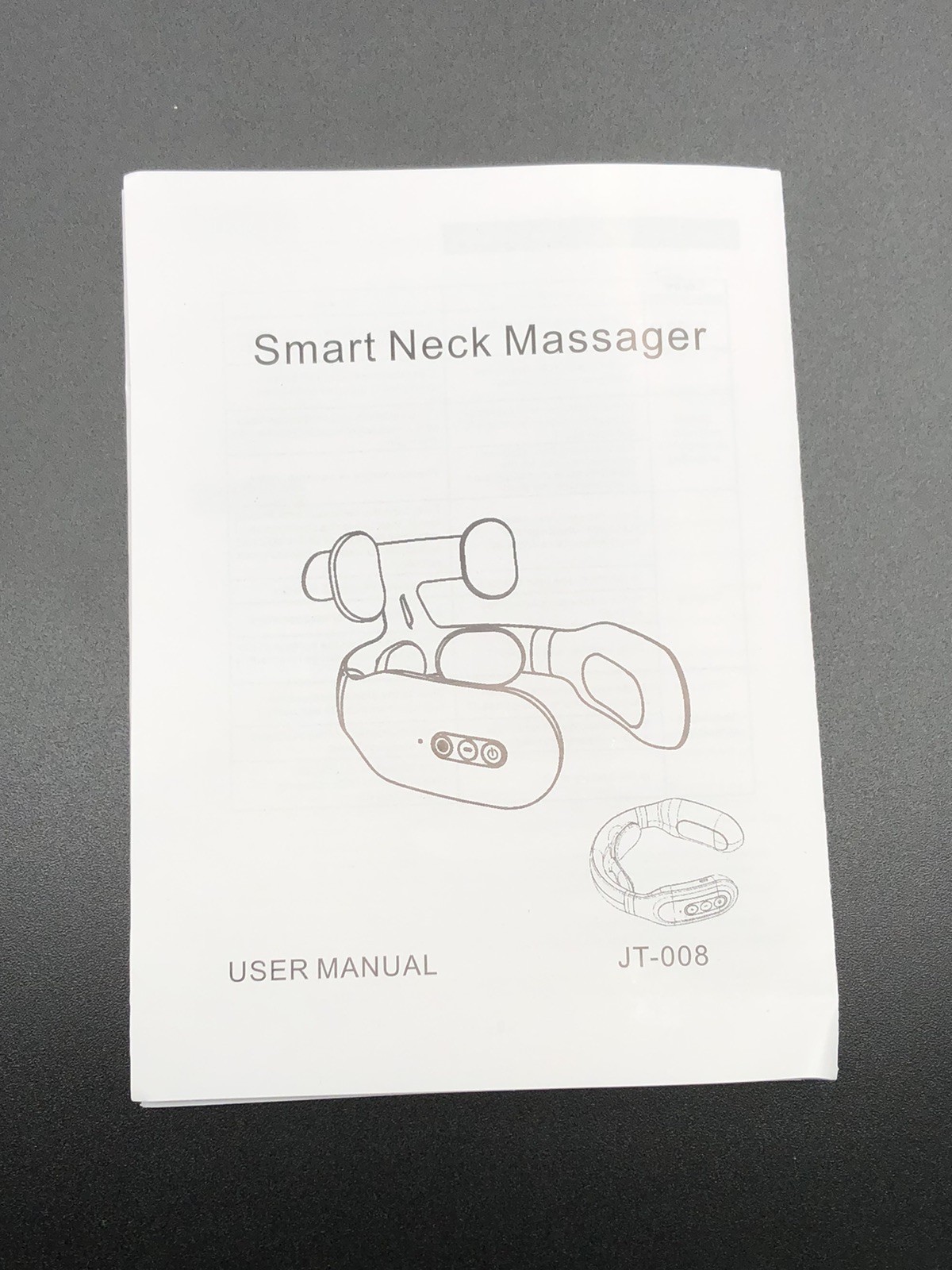 New In Box Smart Neck Cervical Massager JT-008 White Pain Relief Vibrating