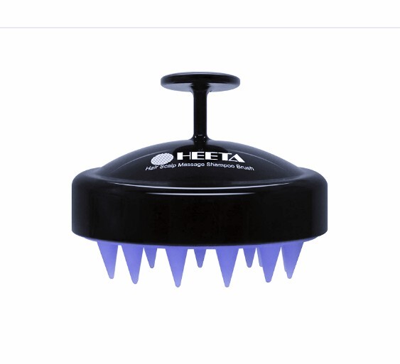Scalp Massager Shower Hair Massage Silicone Shampoo  Black, Purple 