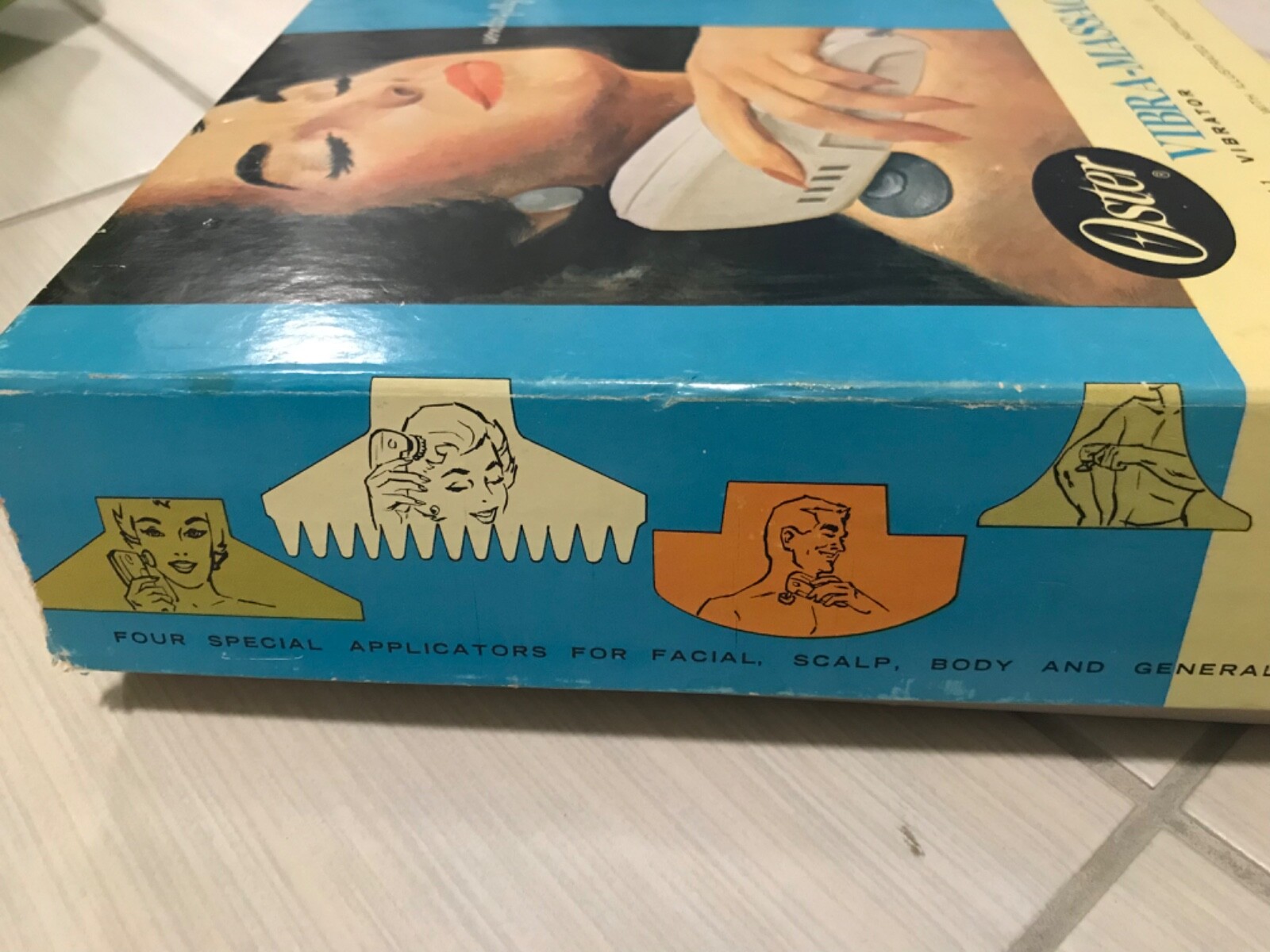 Vintage Oster Vibra-Massage 213-11 Vibrator Massager Complete in Box Tested