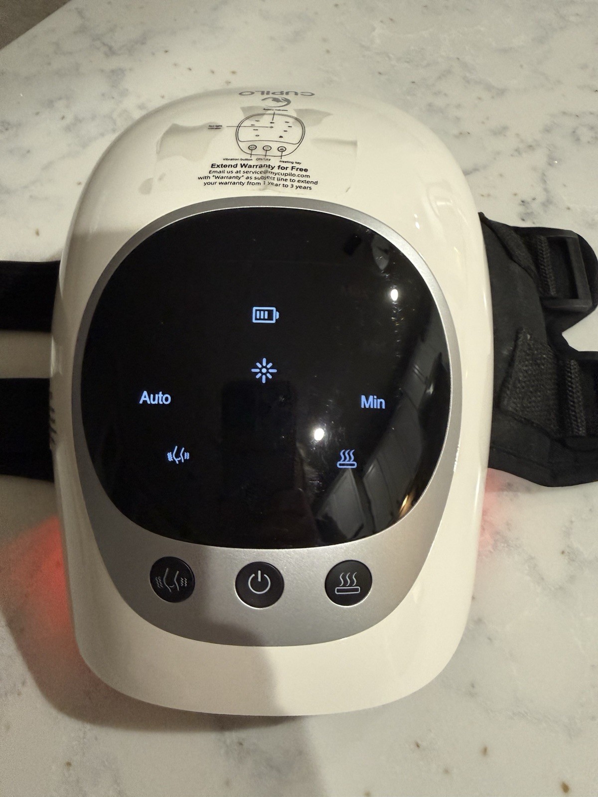 Knee Massager with Heat And Red Light Therapy, No Box, Rechargeable Cordless