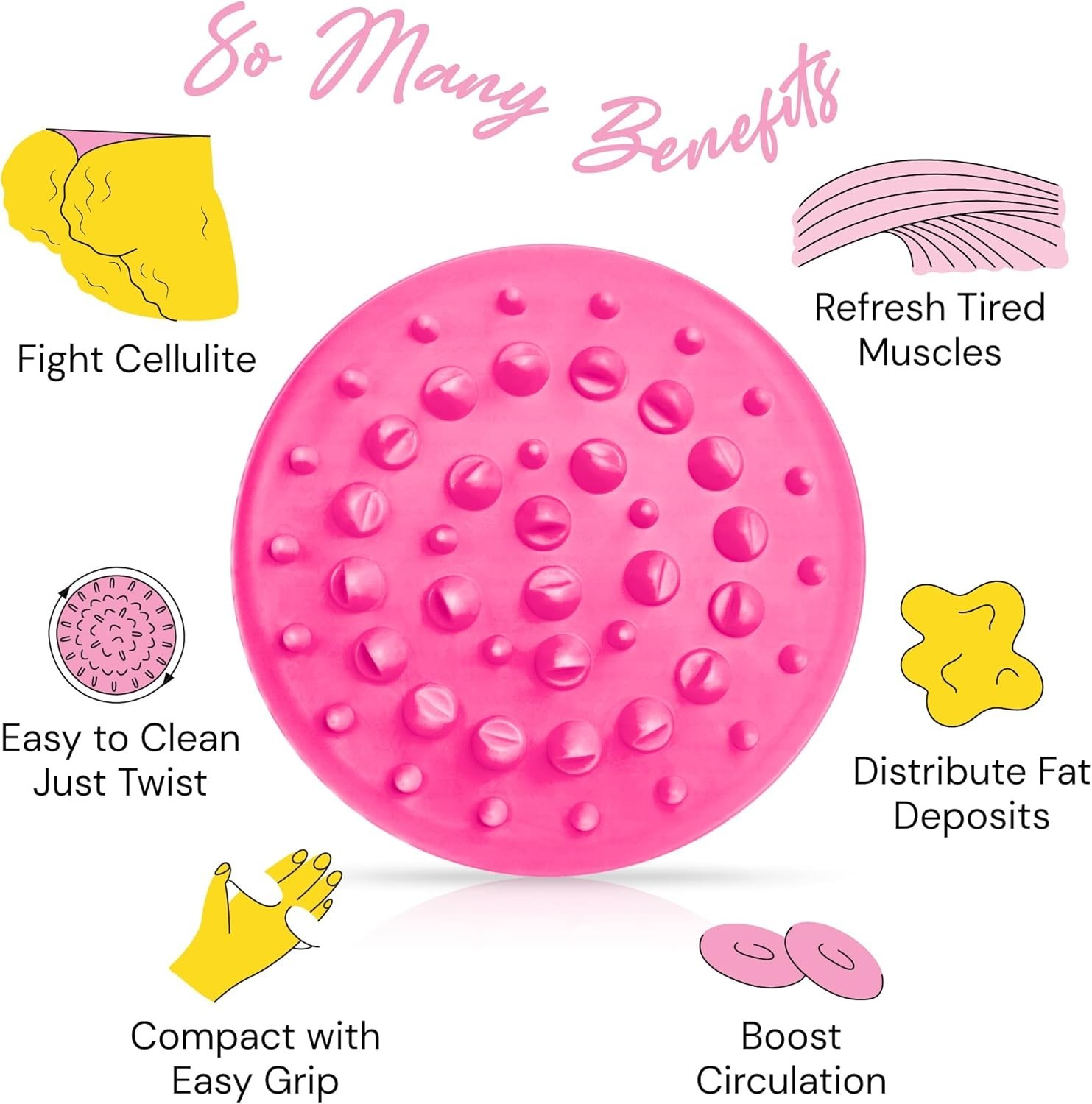 Lightweight Silicone Body Massager – Effective Fat Roller for Smooth Skin