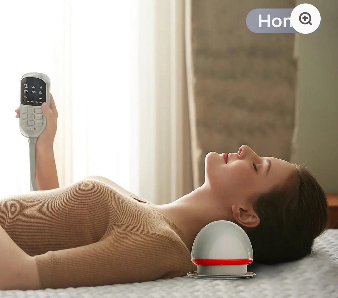 Flikeze NeoNeck Smart Neck Massager Red Light Therapy Heat Traction Device