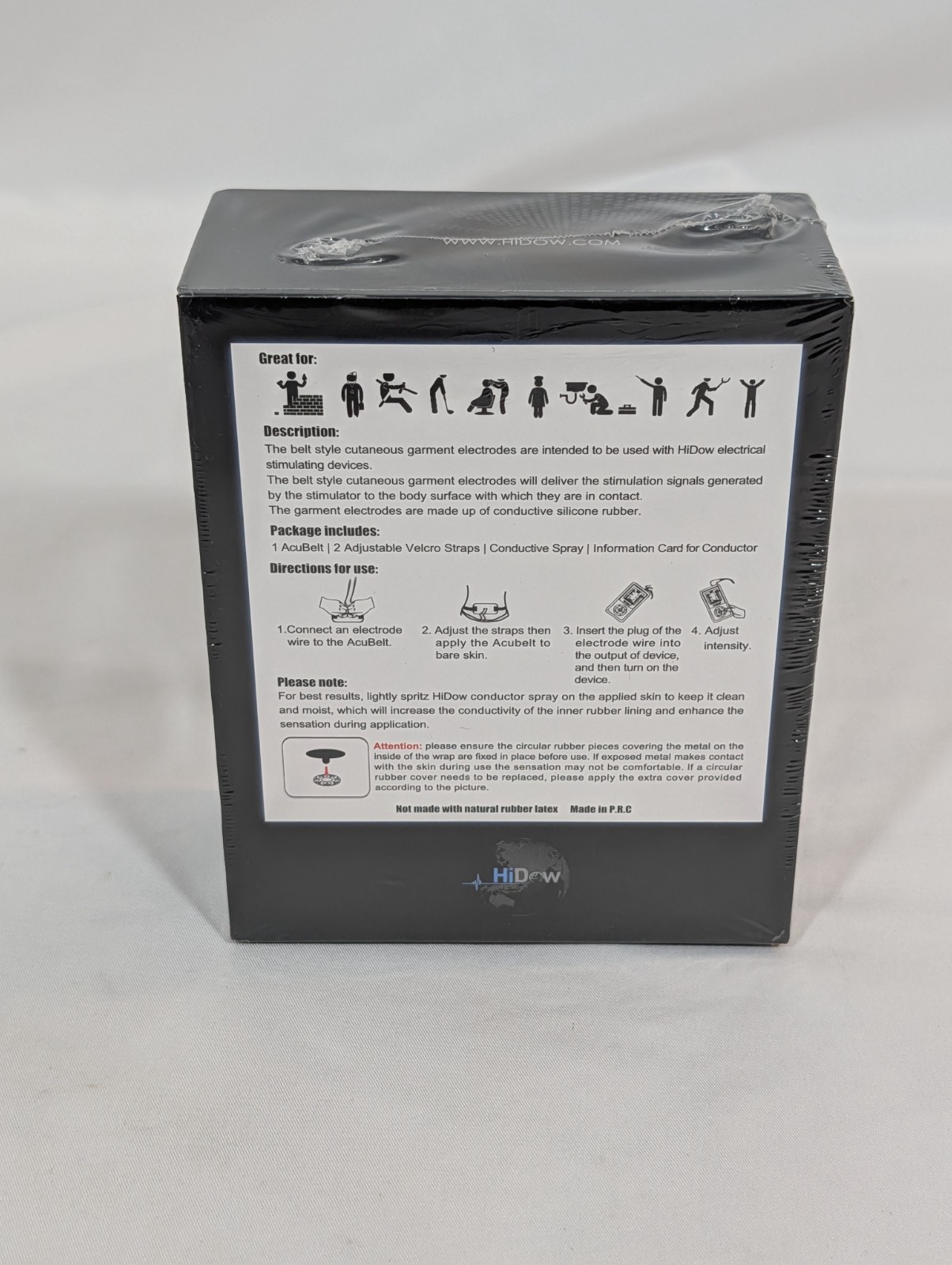 HiDow AcuBelt Electric Stimulation for Waist Back Joint – Electrodes Sealed