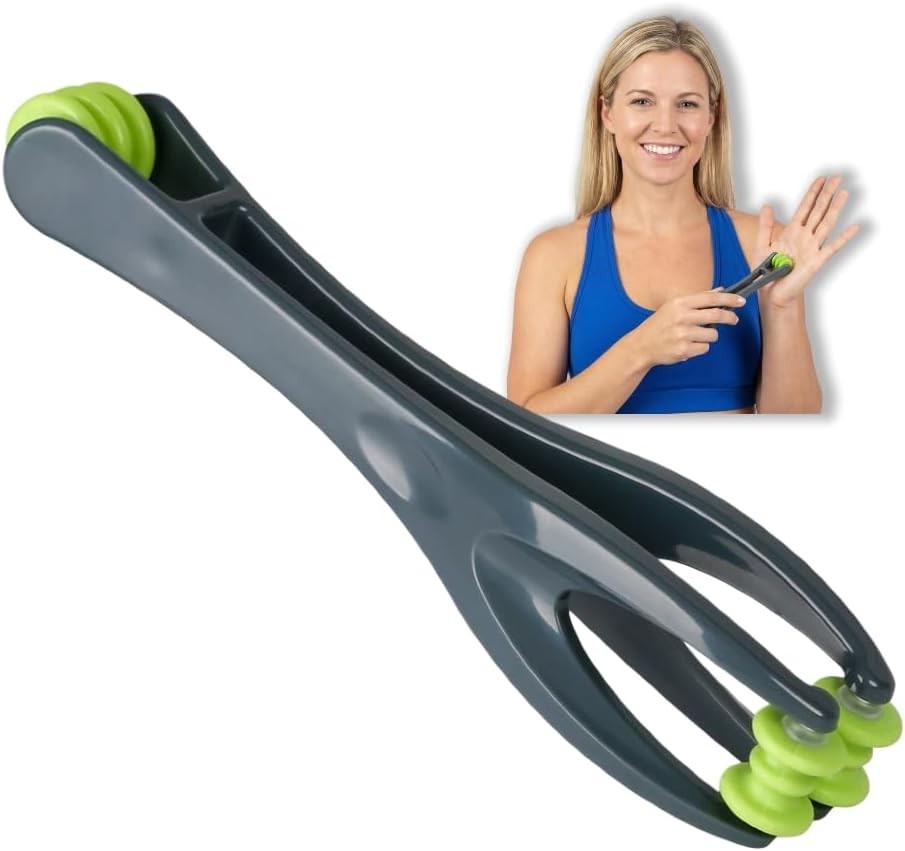 Compact 2-in-1 Finger Massager for Deep Tissue Therapy – Portable & Ergonomic