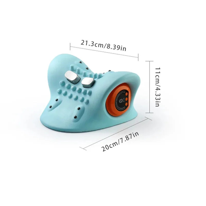 Hugterra Neck Massager 2025, Neck and Shoulder Relaxer with Heat, 3 Modes, Porta