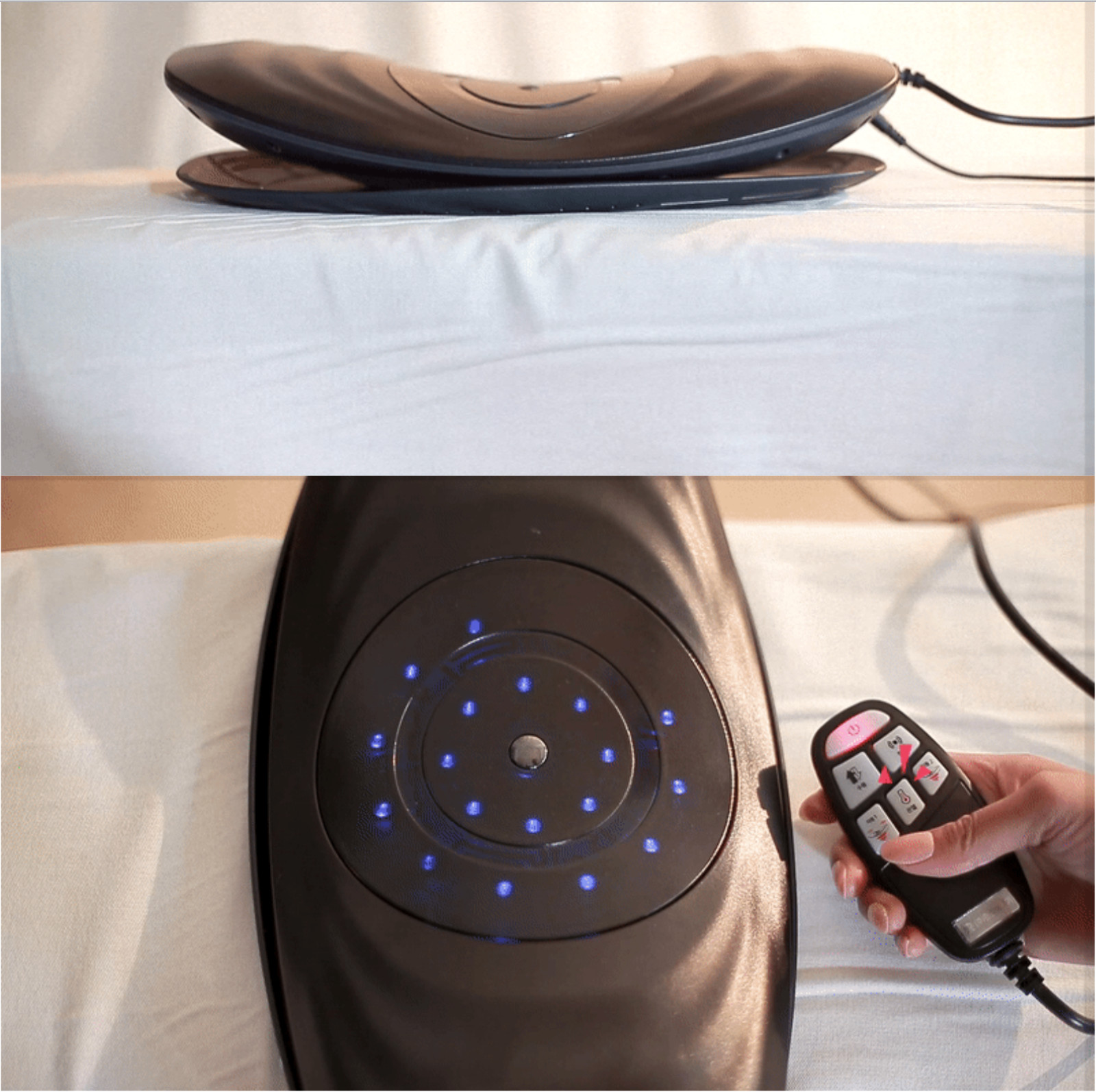 Air Pocket Stretching Vibration Thermal Waist Massager HN-110S Wire 100/240V