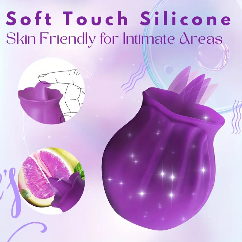 Discreet-10 Speed-Personal-Massage-Rose-Vibrator-sucking-Massager-for-Women