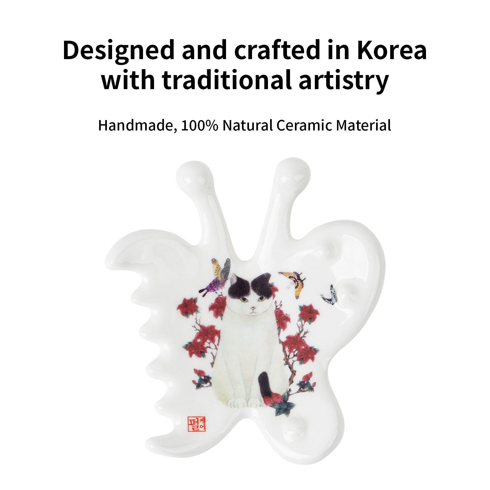 PEARLCARE Korean Handmade Ceramic Gua Sha Massage Tool Body&Face&Muscle Relief