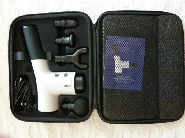 Vybe PRO Premium Deep Tissue Massage Gun with 5 Speeds and 4 Attachments NO 8806