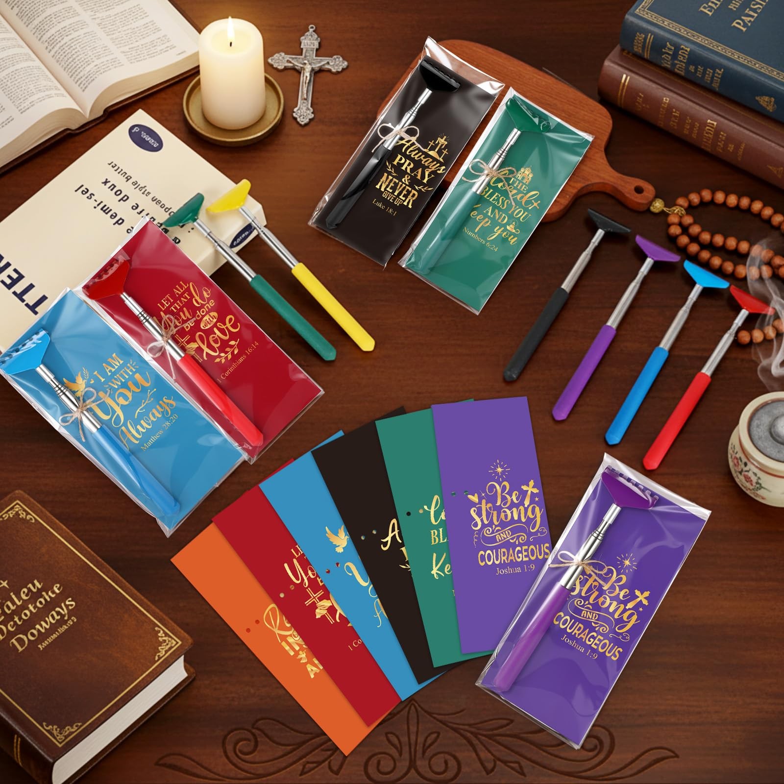 30 Sets Christian Gifts Bulk Include 30 Back Scratcher Extendable 30 Religiou…