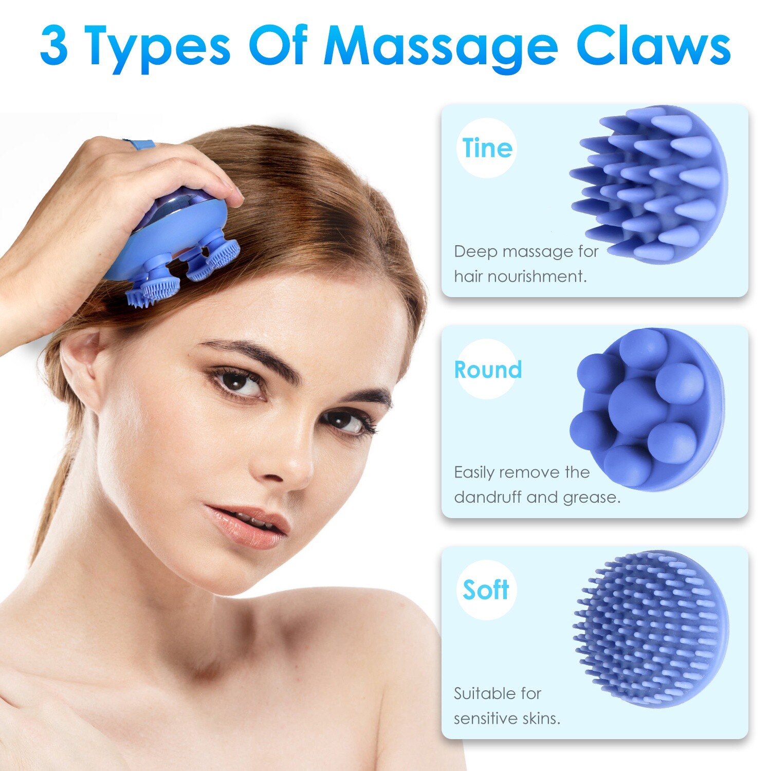 Electric Scalp Massager Dog Cat Massager Massager Portable Head Pain Relief New