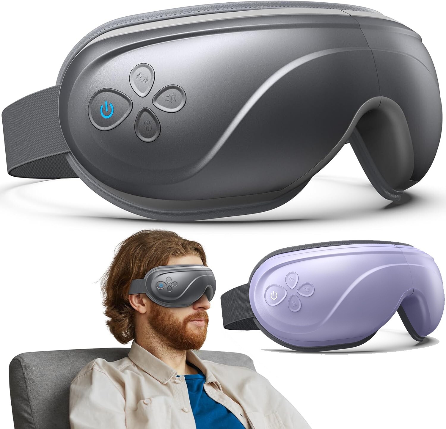 RENPHO Heated Eye Massager for Migraines Relief Eye Strain Dry Eye Gift for Mom