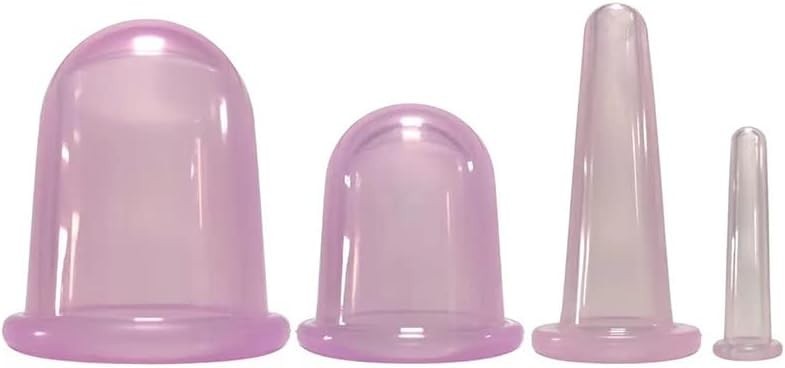 Facial Cupping Set Silicone Cupping Therapy Sets 7Pcs Anti-Cellulite Cup Vacuum