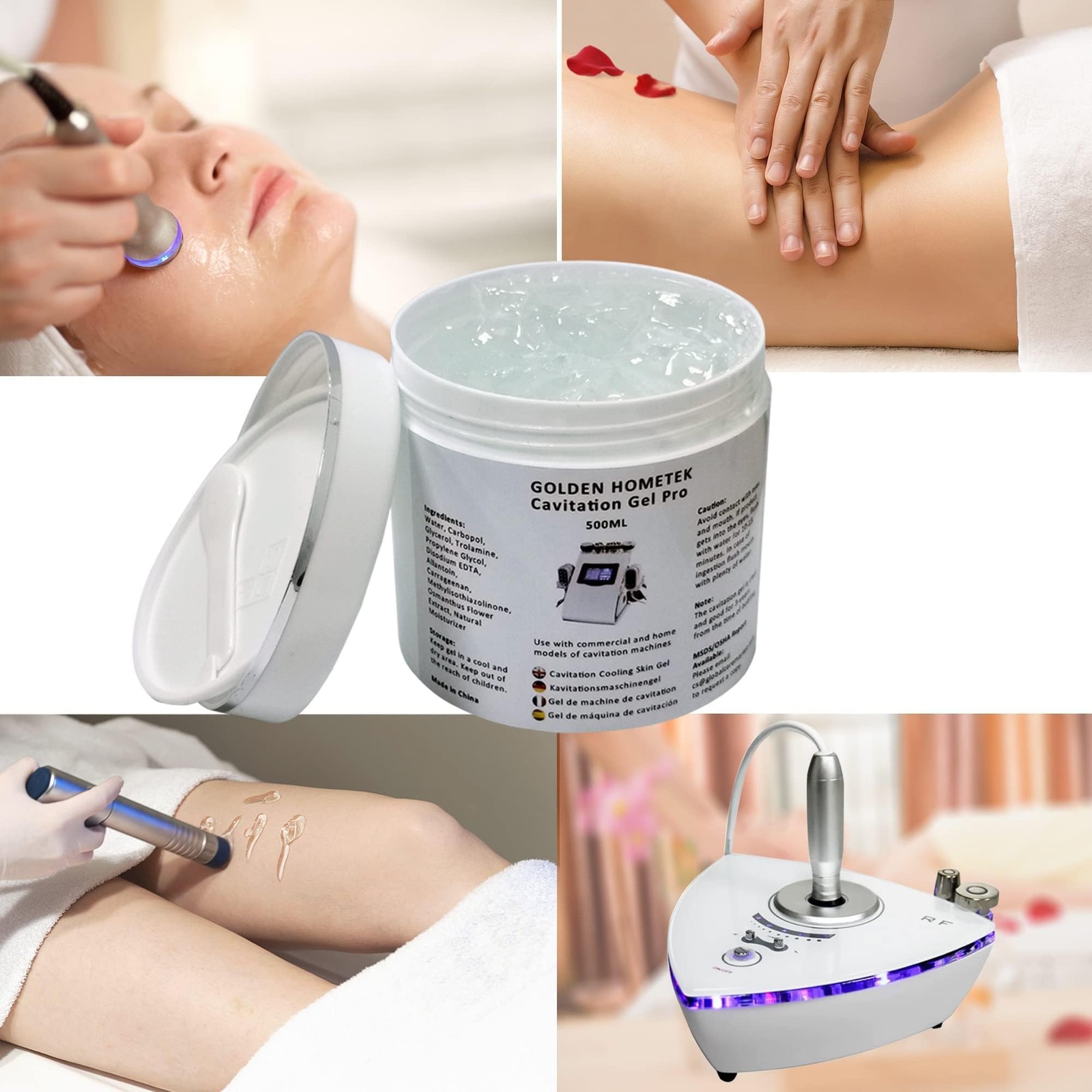 Preparation Gel, Microcurrent Conductive Gel for use with Radio Frequency Ski…
