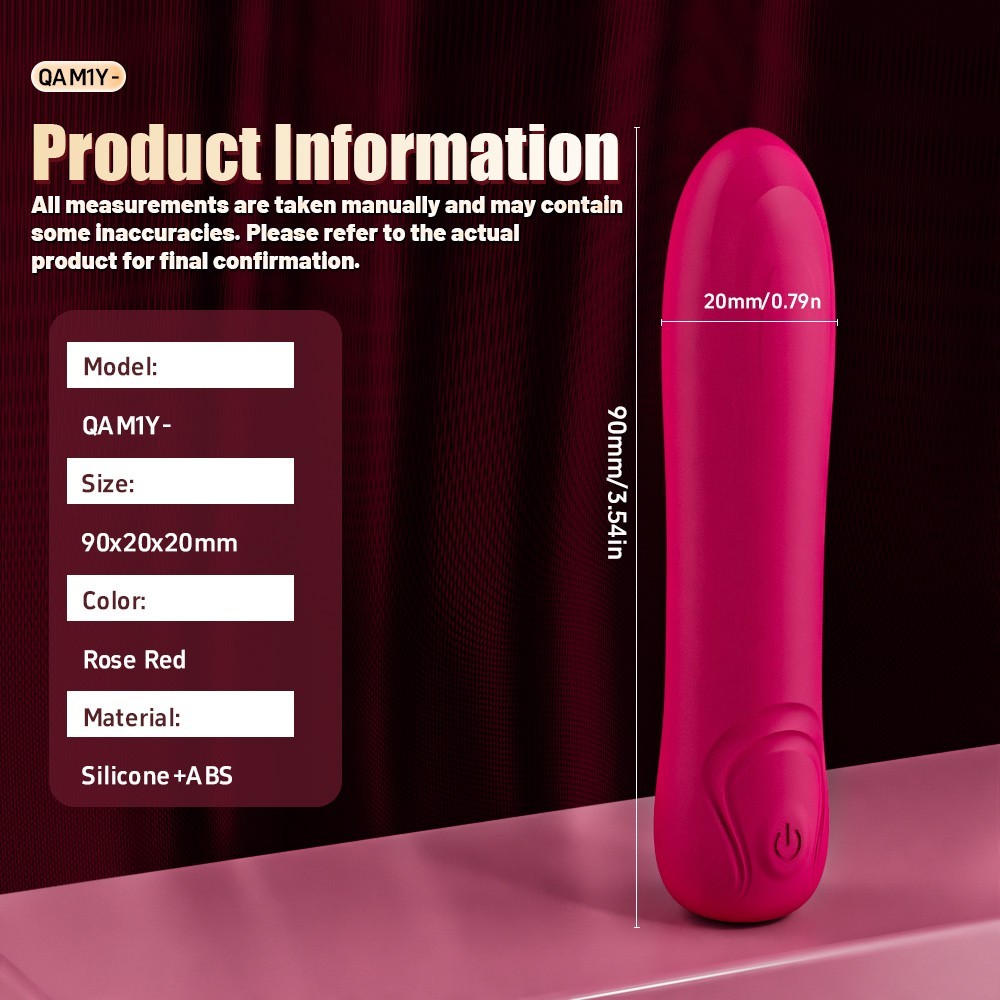 Women Mini powerful Bullet Shape 10 Speed Vibrating Massage Rechargeable