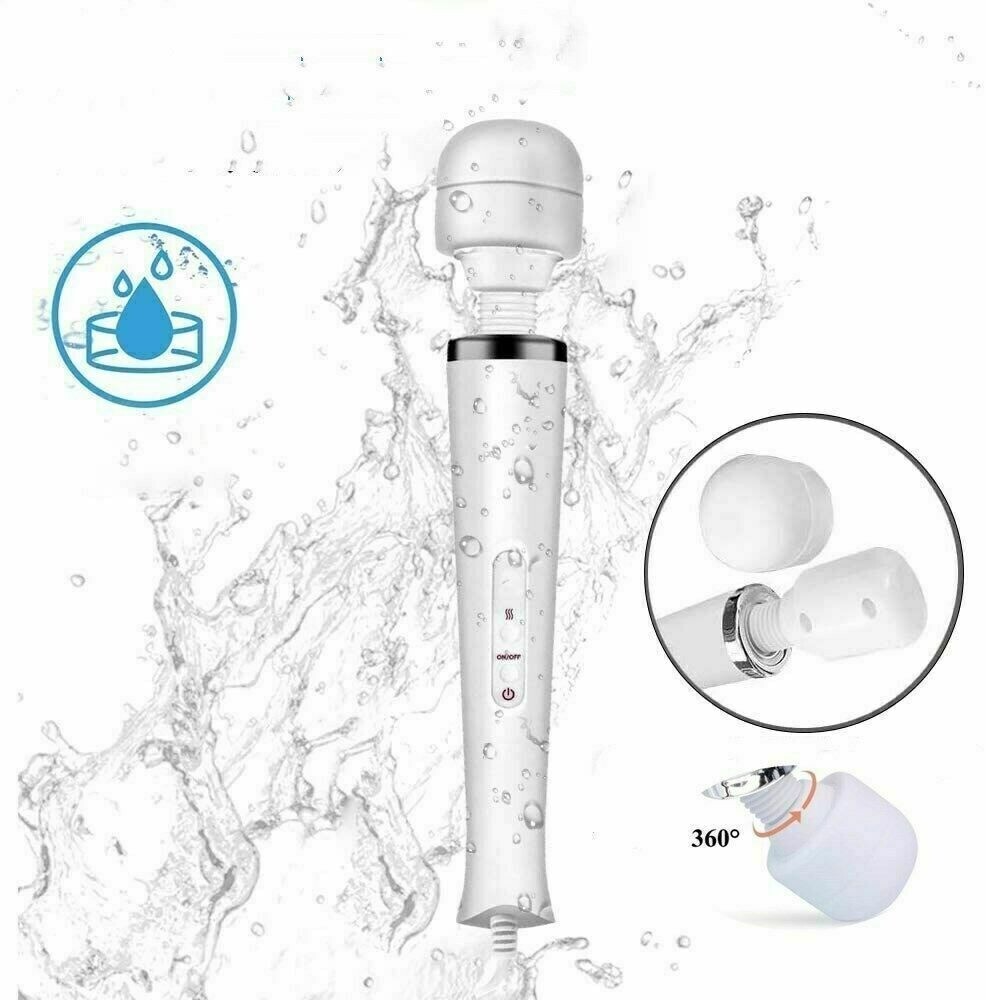 Cord white Handheld Massager Electric Vibrating Massage Full Body Gift for Women