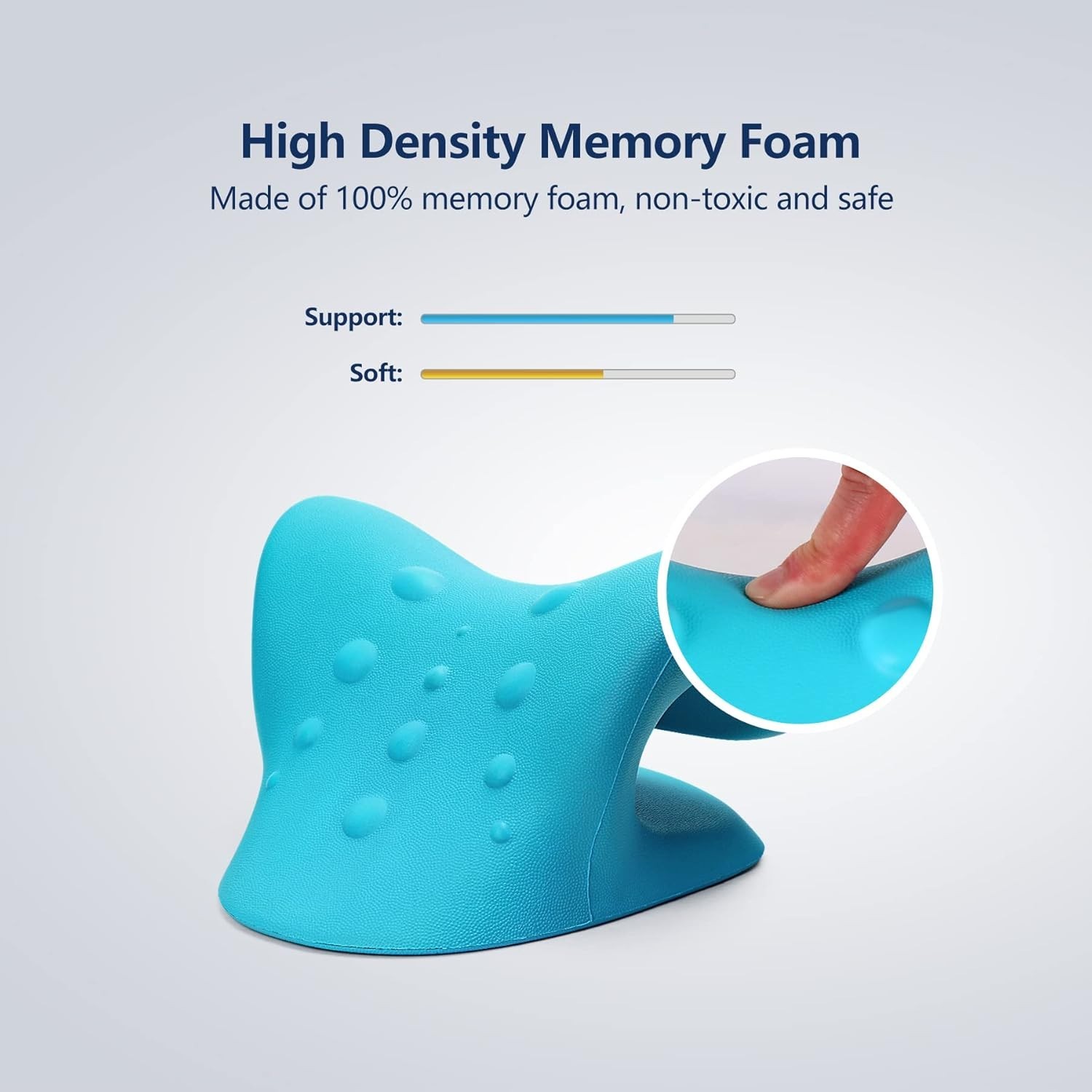 Ergonomic Neck Stretcher Pillow for Pain Relief – C-Shape Cervical Traction