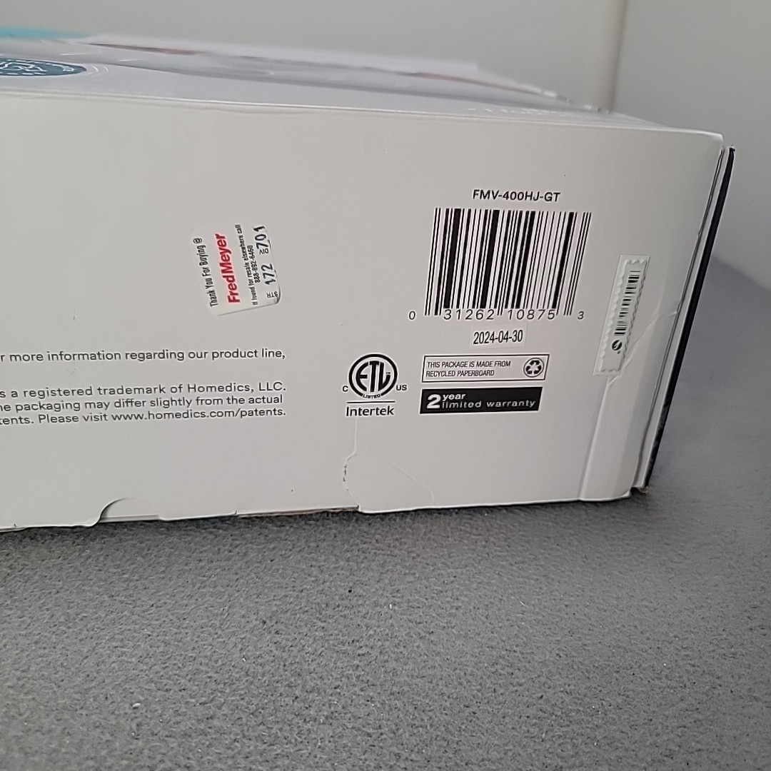 Homedics Toe-Touch Control Vibration Foot Massager with Soothing Heat