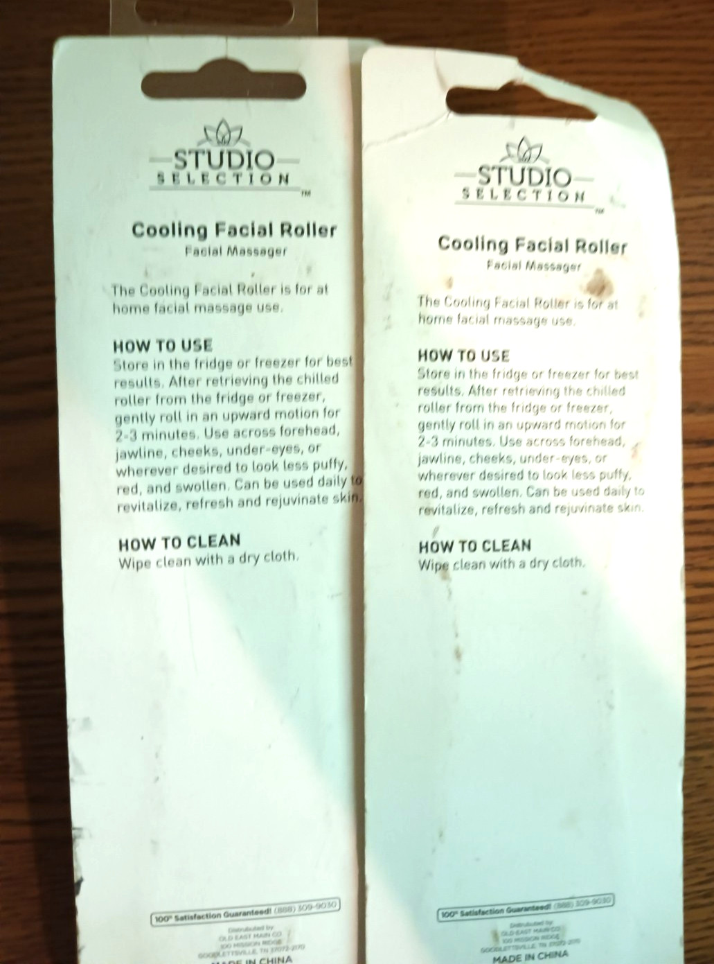 StudioSelection Cooling FaceRoller Skin Ice Eye Facial Massager Beauty(Lot of 2)