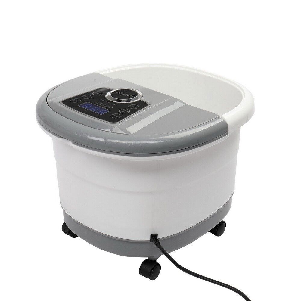 US 110V Foot Spa Foot Hot Bath Massager w/Touch Screen Auto Roller Stress Relief
