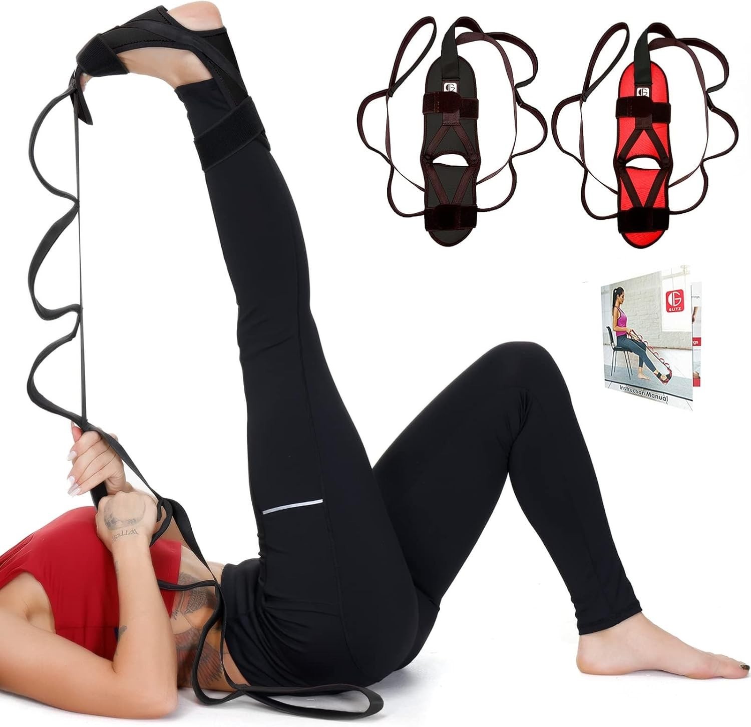 Black Foot and Calf Stretcher for Better Mobility and Recovery