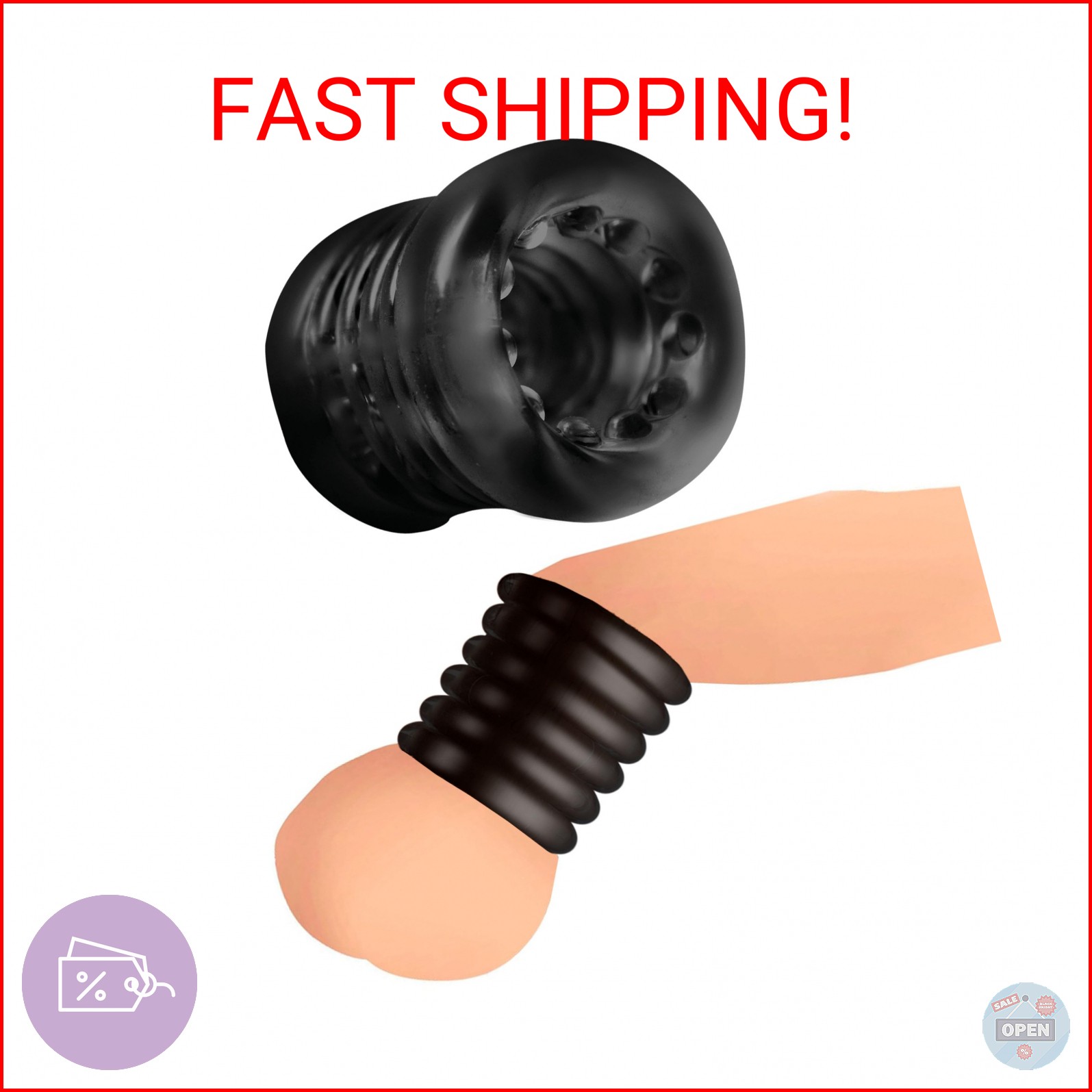 MASTER SERIES Ball Stack Ball Stretcher for Beginners, Men & Couples. Pleasure E