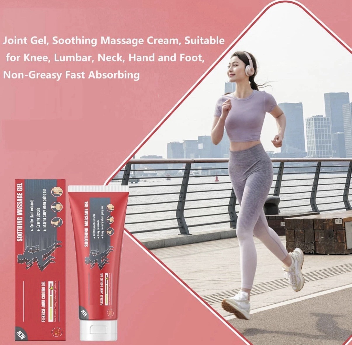 Joint Gel, Soothing Massage Cream, Rapid Muscle Cream, Suitable for Knee, Lumbar
