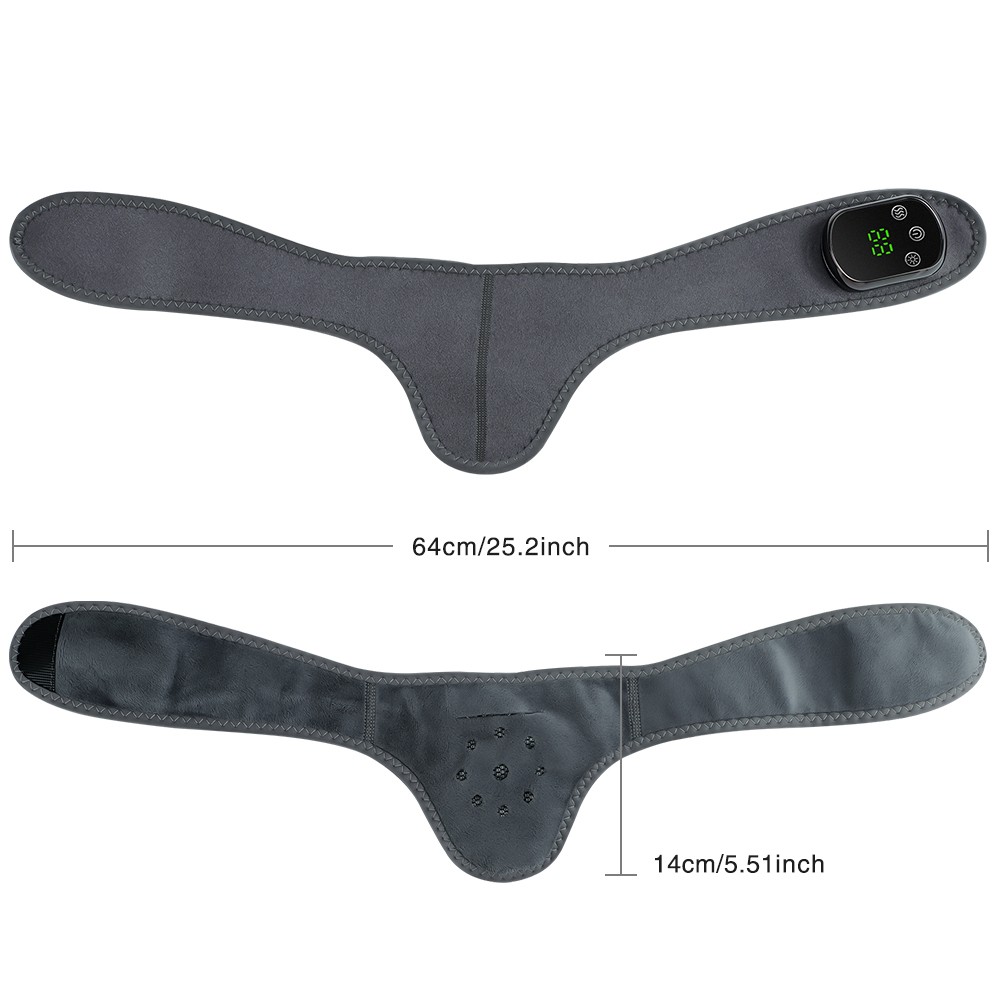 Electric Neck Massager Vibration Heating Shoulder Neck Brace Wrap Hot Compress