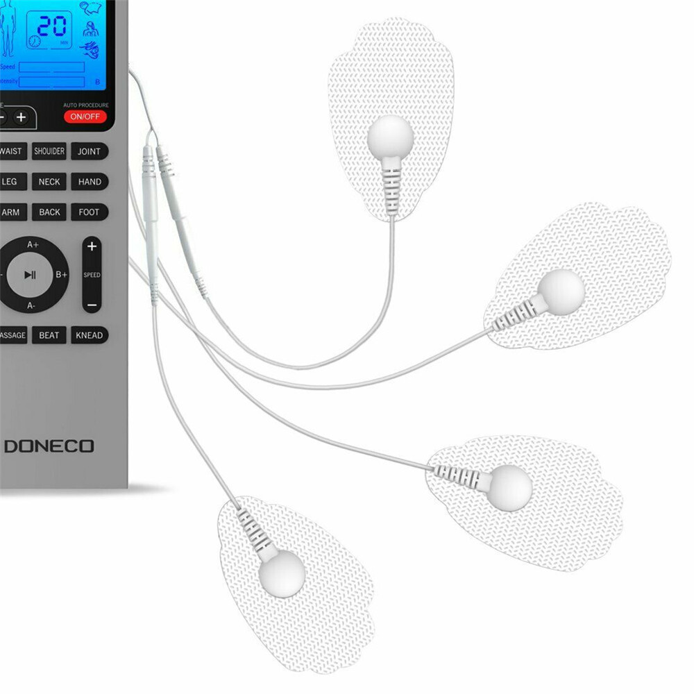 12/24 Pairs Non-Woven Fabric Electrode Replacement Pads For Pulse Massager New