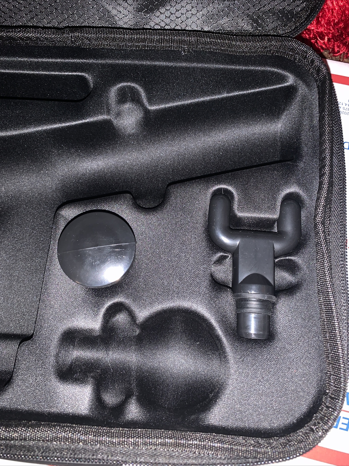 Tzumi FitRx Portable Muscle Massage Gun Carrying Case w/ 3 Replacement Parts
