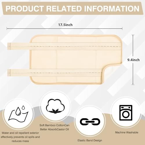 Castor Oil Pack Adjustable Reusable Wrap Liver Detox Stomach Bamboo Cotton Leak
