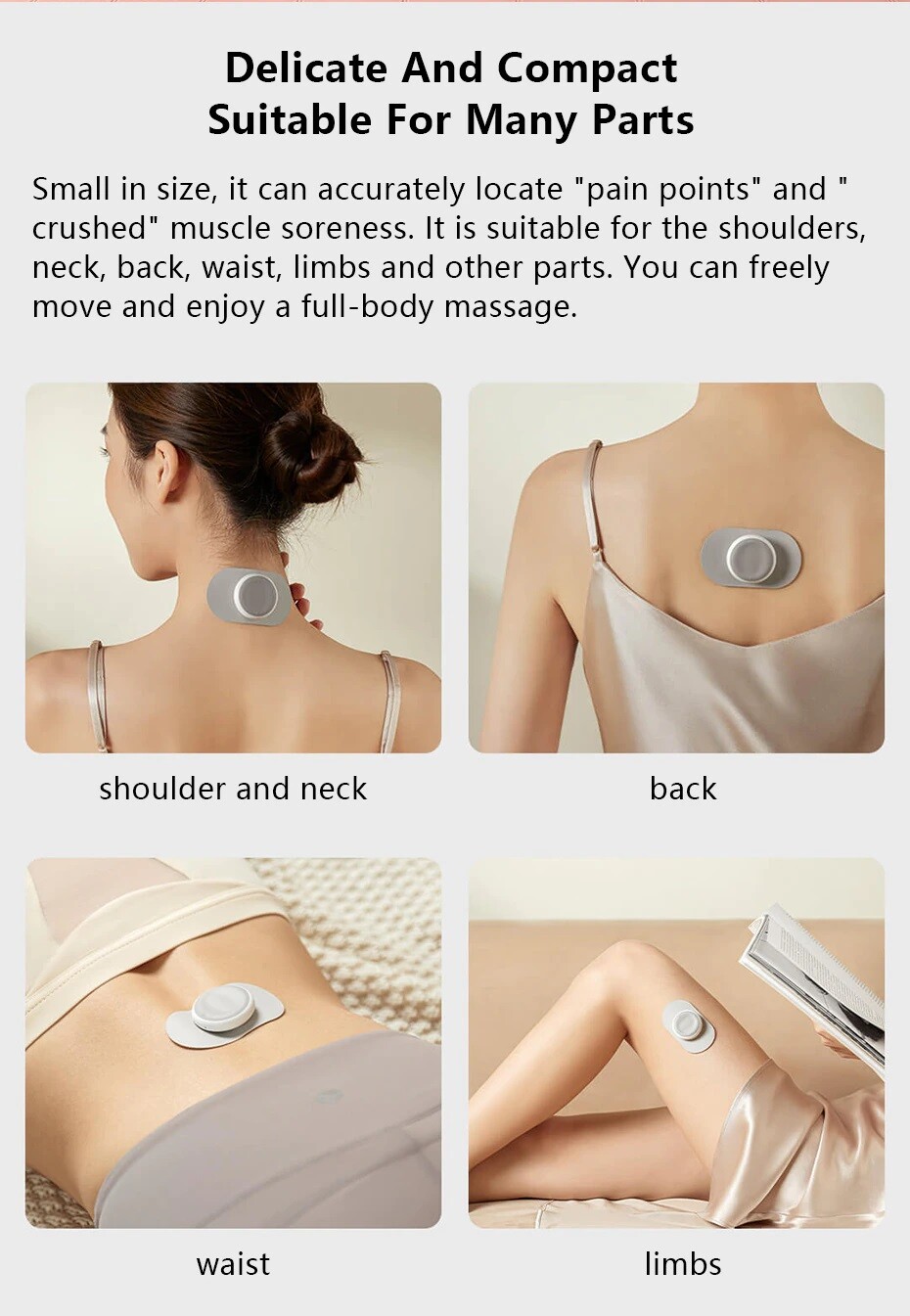 Next Generation Massage Stickers – Charging Case Power Display Durable Battary