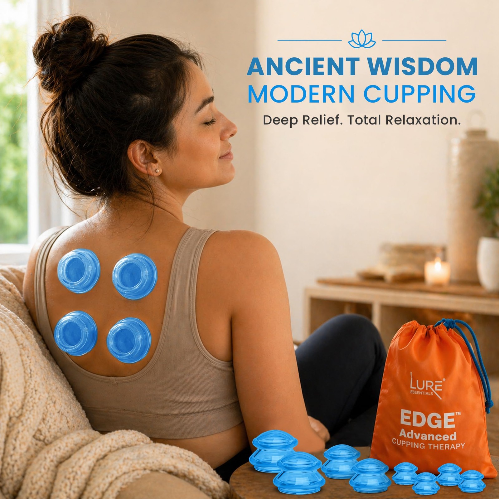 Edge Silicone Cupping Set, Cupping Kit for Massage Therapy, Long Lasting Cups…