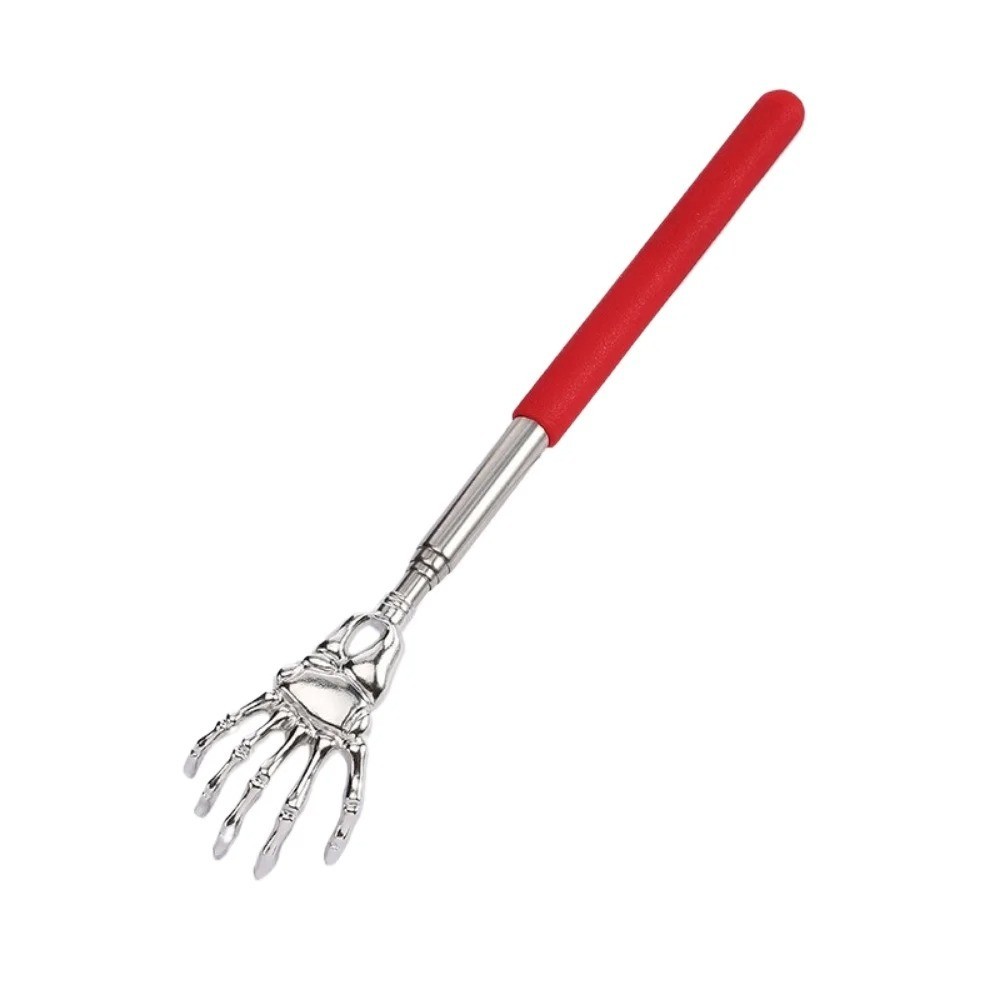 1x Telescopic Back Scratcher Stainless Steel Extendable Massager Tool Storage
