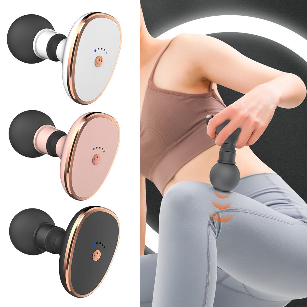 Electric Massage Gun Mute Mini Body Massager Gun USB Charging for Fitness DeviGN