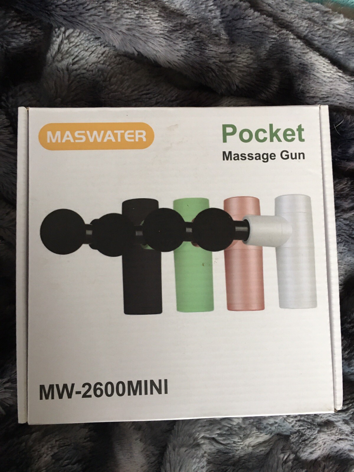Maswater Powerful Mini Massage Gun Pro Deep Tissue Muscle USB Powered NIB