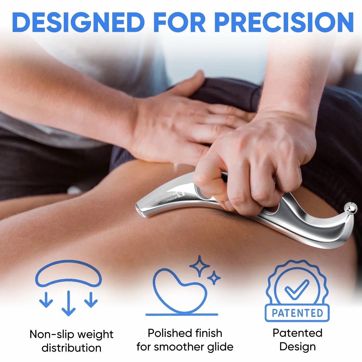 Professional Muscle Scraper Tool – Medical-Grade 304 SS IASTM & Gua Sha Scraping