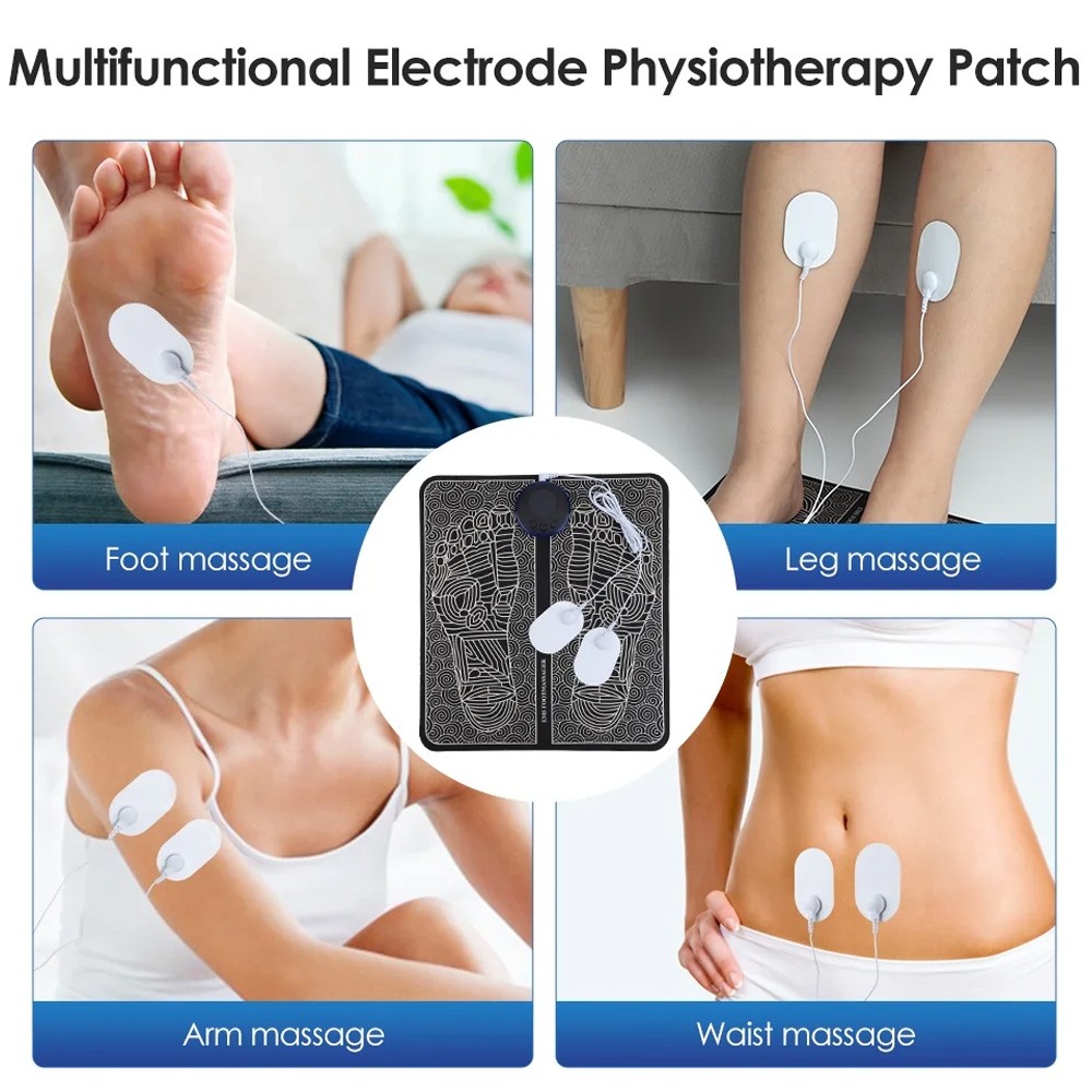 Electronic Nerve Stimulator EMS Foot Massage for Muscle Relax LCD Display Screen