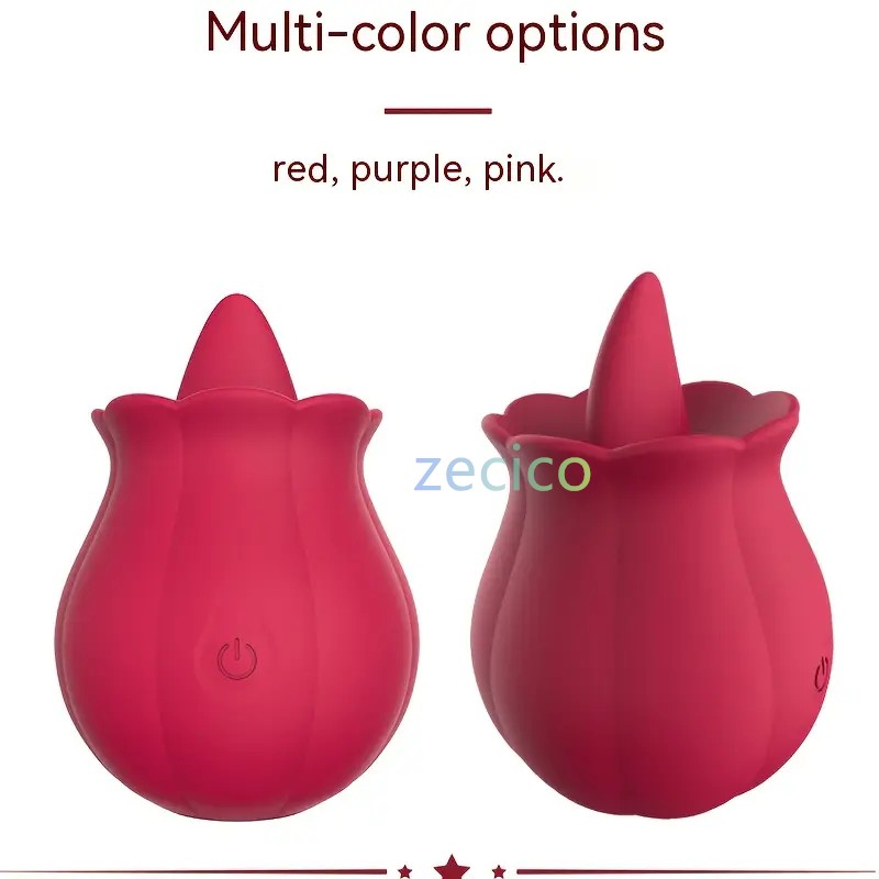 10 speeds Rose Female Anniversary Birthday Gift for Her Massage Tongue Licking