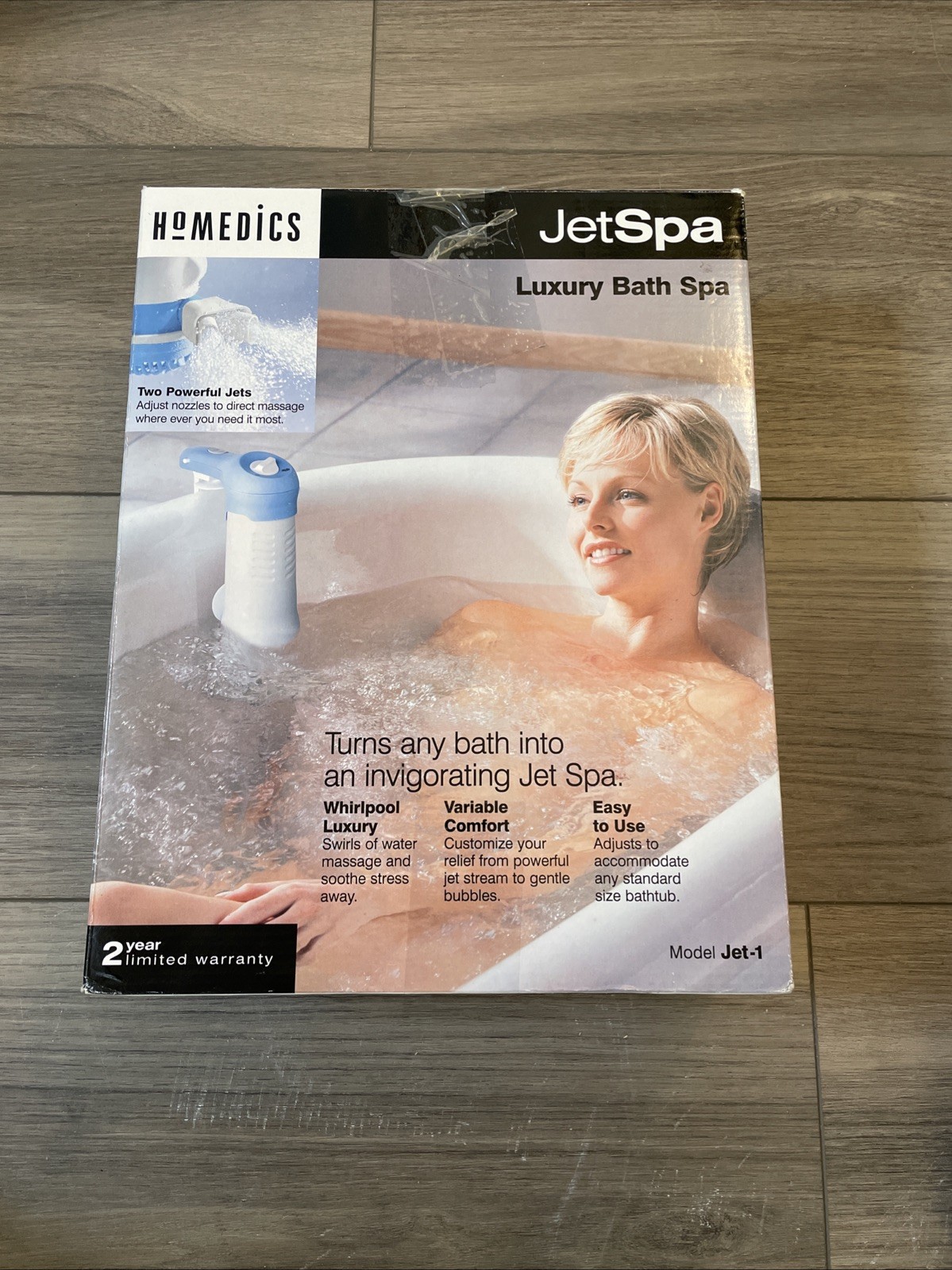 HoMedics JET-1 Jet Spa Whirlpool Luxury Spa for Home Bath Tub NEW Free Shipping