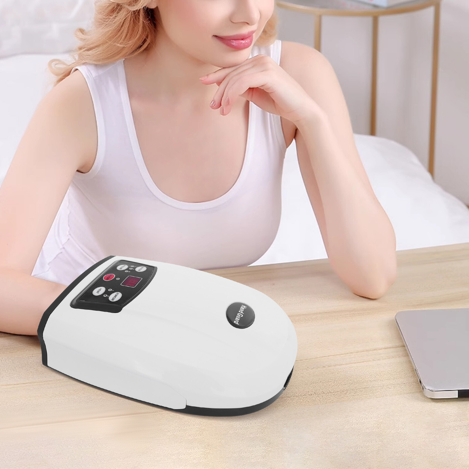 Modern Hand Massager Practical Hand Massager Machine Batteries Power w/ Adapter